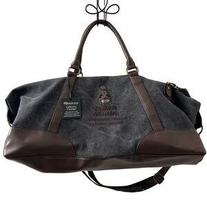 Windsor Golf Collection Sherwin Williams Grey Canvas Duffel Travel Zip Bag